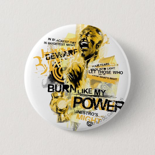 Thaal Sinestro 10 缶バッジ (正面)