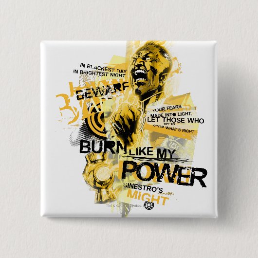 Thaal Sinestro 10 缶バッジ (正面)