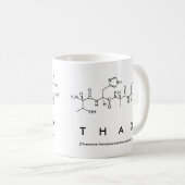 Thadペプチド名mug コーヒーマグカップ (正面右)