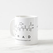 Thadペプチド名mug コーヒーマグカップ (正面左)
