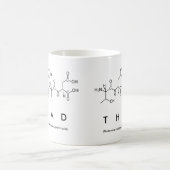 Thadペプチド名mug コーヒーマグカップ (中央)
