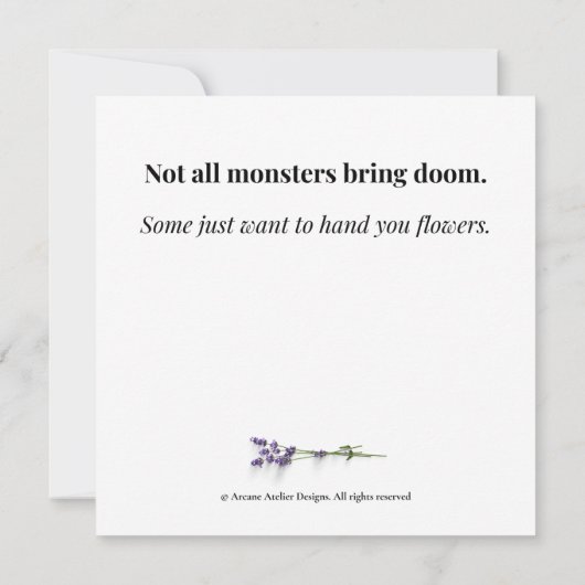 Thaddeus Mireblight – Gothic Greeting Card (裏面)