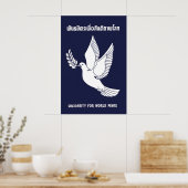 Thai Anti-war Poster Solidarity for World Peace ポスター (キッチン)
