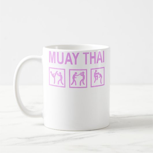 Thai Boxing Muay Thai コーヒーマグカップ (左)