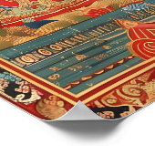 Thai Dragon and Phoenix Art Print Traditional ポスター (角)
