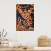 Thai Dragon and Phoenix Art Print Traditional ポスター (キッチン)