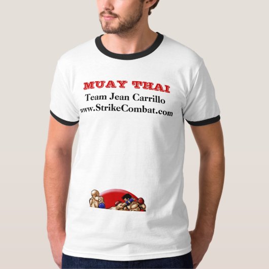 thai_kick_logo、チームジーンCarrillowww.StrikeCom… Tシャツ (正面)