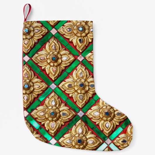 Thai pattern inside wall of Thai templethailand, a スモールクリスマスストッキング (正面)