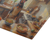 Thai Ridgeback Cooking in Kitchen カッティングボード (角)