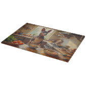 Thai Ridgeback Cooking in Kitchen カッティングボード (角)