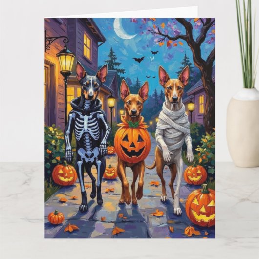 Thai Ridgeback Trick-or-Treating Halloween Costume カード (正面)