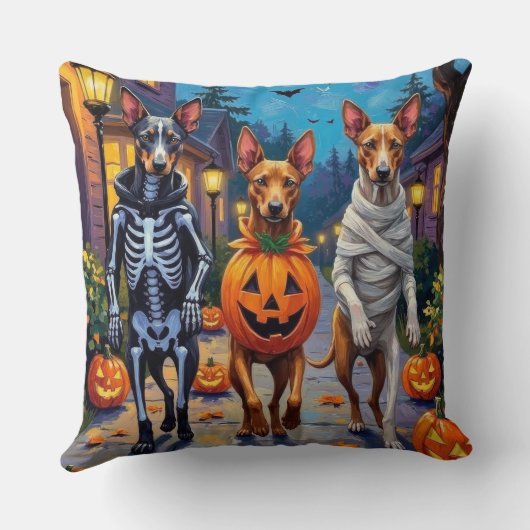 Thai Ridgeback Trick-or-Treating Halloween Costume クッション (裏面)