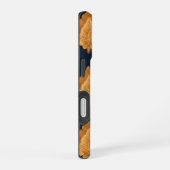 Thai Silk inspired Pattern in Gold iPhone 16ケース (右側面)