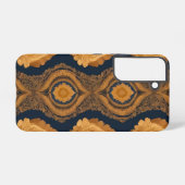 Thai Silk inspired Pattern in Gold Samsung Galaxyケース (裏面横)