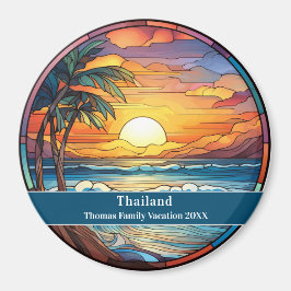 Thailand Custom Beach Vacation マグネット