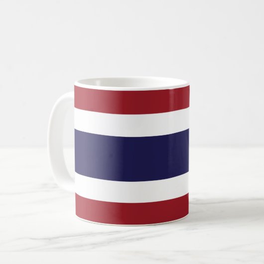 Thailand Flag コーヒーマグカップ (正面左)