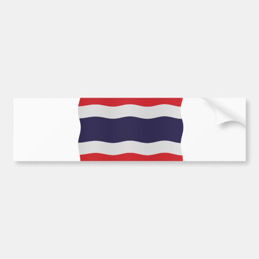 Thailand flag バンパーステッカー (正面)