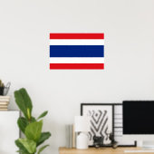 Thailand Flag ポスター (ホームオフィス)