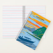 Thailand Khao Sok National Park Travel Art Deco ノートブック (内側)