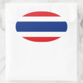 Thailand Oval Flag Sticker 楕円形シール (バッグ)