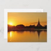 Thailand - sunset in Khon Kaen ポストカード (正面/裏面)