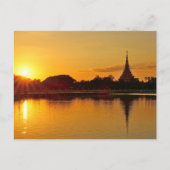 Thailand - sunset in Khon Kaen ポストカード (正面)