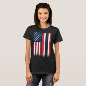 Thailand  Thai American Flags Proud USA Thailand Tシャツ (正面フル)