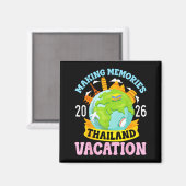 Thailand Vacation 2026 Travel Making Memories Fami マグネット (正面/裏面)