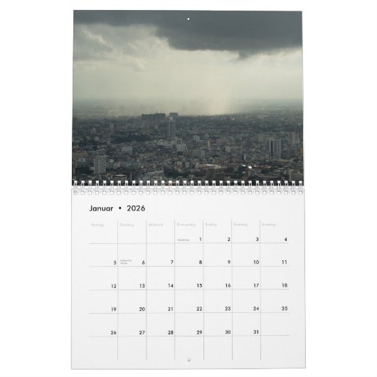 Thailands Natur - Kalender カレンダー (1月 2026)