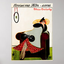 THAIS TALIZHY 1917クラシックイタリアン静かFilm Ad ポスター