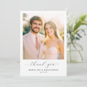 "Than You" Elegant Pastel Modern サンキューカード (スタンド正面)