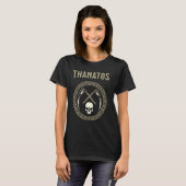 Thanatos、古代ギリシャの死の神 Tシャツ (正面フル)