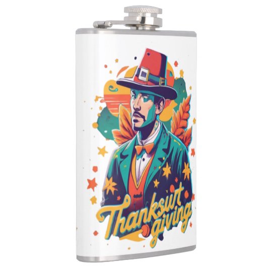 Thancksgiving Flask、Flask、おもしろいThanksgiving Dri フラスク (右)