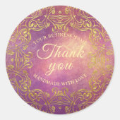 Thank エレガント You Business Store手作り製品 ラウンドシール (正面)