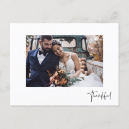 Thank モダン Photo's 結婚 Thank Youポストカード ポストカード