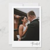 Thank モダン Photo's 結婚 Thank You サンキューカード (正面)