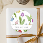 Thank モダン Tulip ラウンドシール