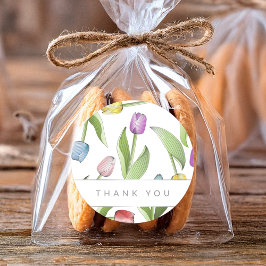 Thank モダン Tulip ラウンドシール