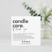 Thank 気に Candle Businessモダン Card サンキューカード (スタンド正面)
