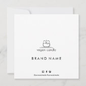 Thank 気に Candle Businessモダン Card サンキューカード (裏面)
