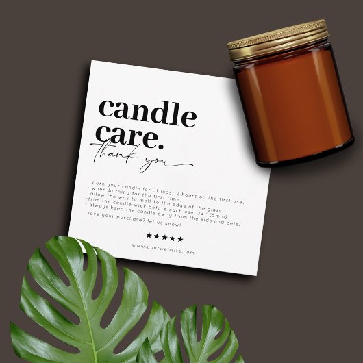 Thank 気に Candle Businessモダン Card サンキューカード