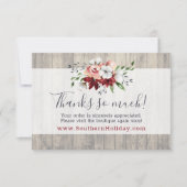 Thank 素朴 Wood Southern Countryコットンカード 招待状 (正面)