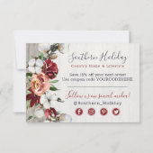 Thank 素朴 Wood Southern Countryコットンカード 招待状 (裏面)