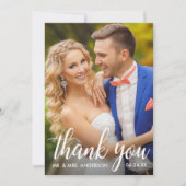 Thank 結婚 You Bride And Groom Photo Card サンキューカード (正面)