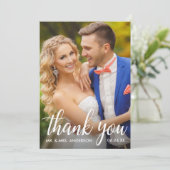 Thank 結婚 You Bride And Groom Photo Card サンキューカード (スタンド正面)