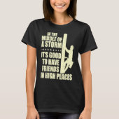 Thank A Lineman Quote Electrical Lineman Electrici Tシャツ (正面)