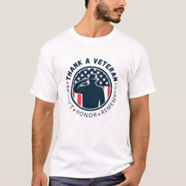 Thank a Veteran Respect, Honor, Remember Tシャツ