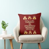 Thank a Worker Today Appreciation Shirt – Labor クッション (椅子)