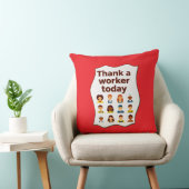 Thank a Worker Today Diversity Workers Design クッション (椅子)