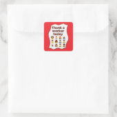 Thank a Worker Today Diversity Workers Design スクエアシール (バッグ)